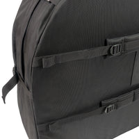 Orucase Airport Ninja Bike Travel Case - close up on back pack carrying straps