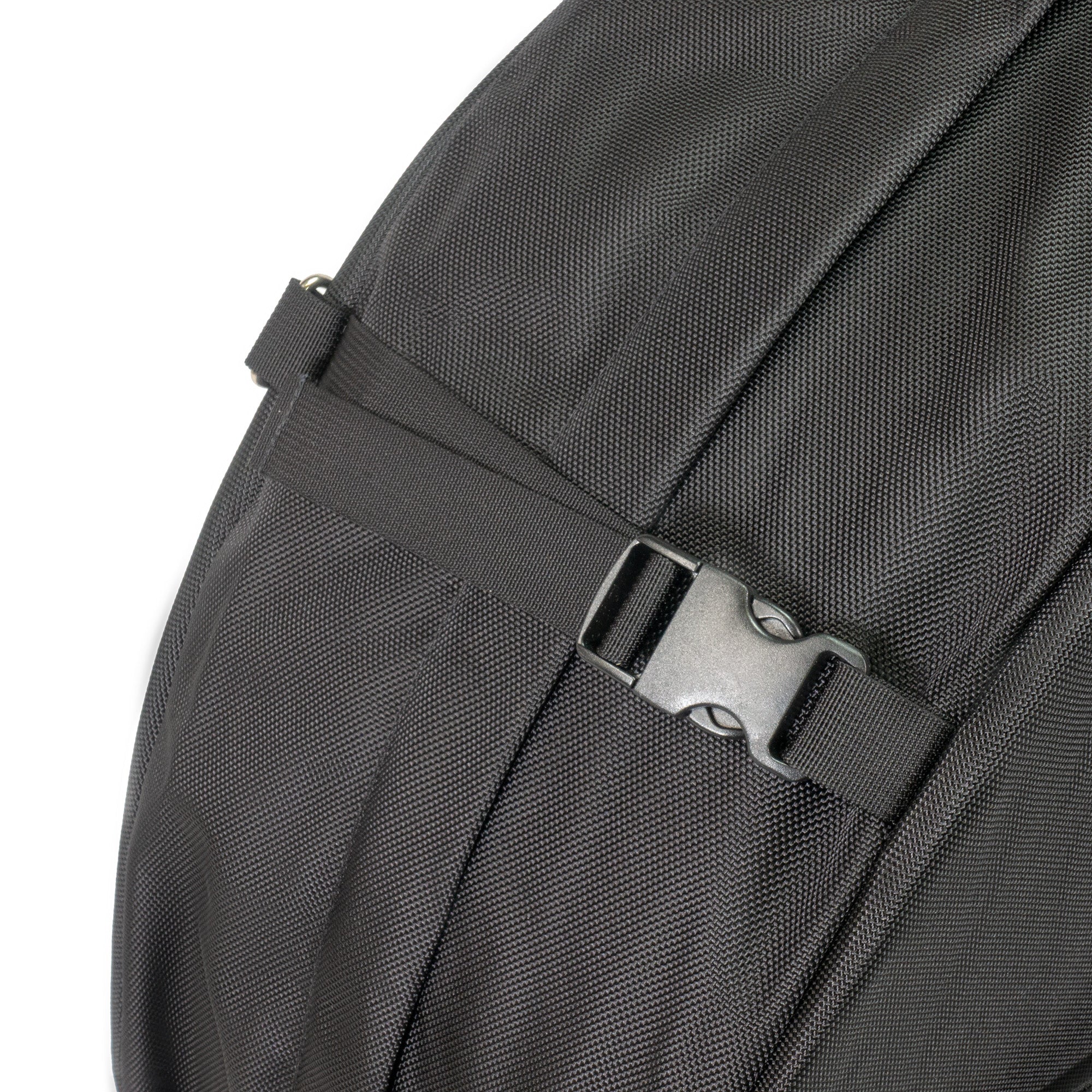 Orucase Airport Ninja Bike Travel Case -  close of up retention straps to reduce size of bulk